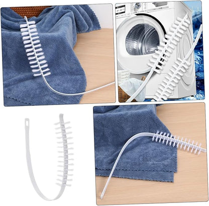 TEHAUX 2pcs Washing Machine Brush Set Long Hair Washer Tool for Inner Drum and Agitator Effective Washing Machine Cleaning Accessories
