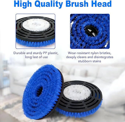 KVLZ 2-Pack - Newly Upgraded Steam Mop Replacement Brush Head, Compatible with Shark Steam Mops and Scrub Mops S8201/S8001/S7201/S7000 Series,Suitable for All Floor Types, Scratch-Free Polish (Blue)