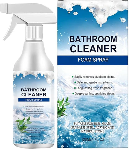 Multipurpose Foam Cleaner, Hard Water Stain Bathroom Spray, Bathroom Faucet and Tile Cleaner with Easy Application, Glass and Mirror, Spray with Powerful Foam, Home Cleaning for Walls