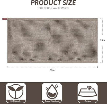 Nialnant 6 Pack KitchenTowels,Super Absorben & Soft Dish Towels for Drying Dishes,Kitchen Gadgets,Cleaning Rags,Hand Towels-13 x 28 Inch,Brown