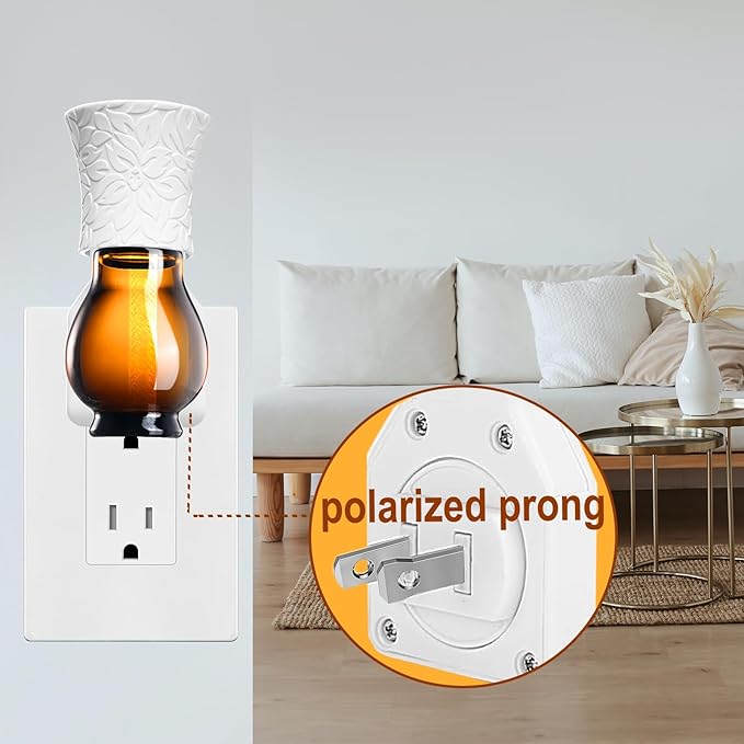 Plug in Air Freshener Odor Eliminating Lemon+TeaTree (1 fl.oz), Diffuser and Essential Oil Set, 30 Days' Non-Toxic Natural Strong Fragrance Room Scent Pluggable Starter Kit