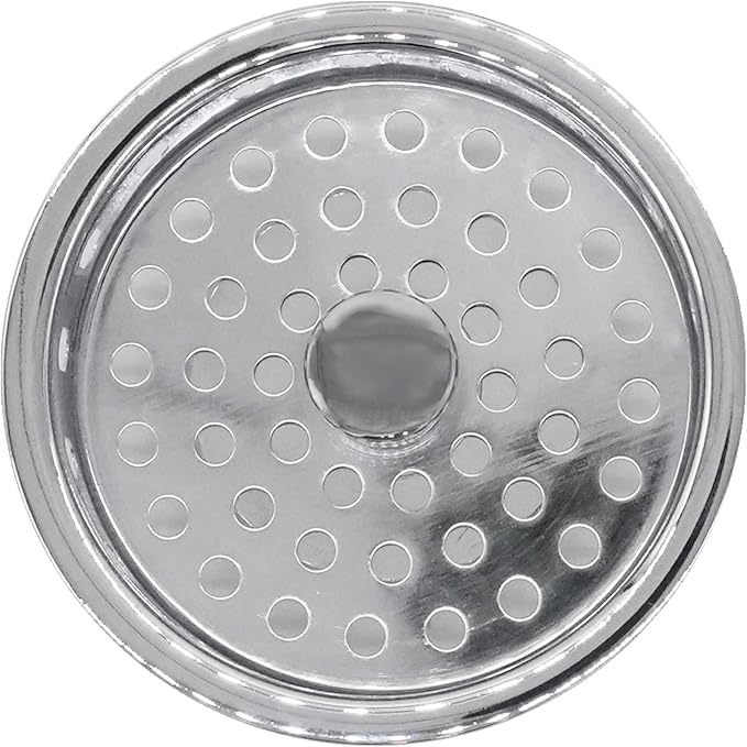 Westbrass A214-26 3-1/2" Post Style Large Kitchen Sink Basket Strainer, Polished Chrome