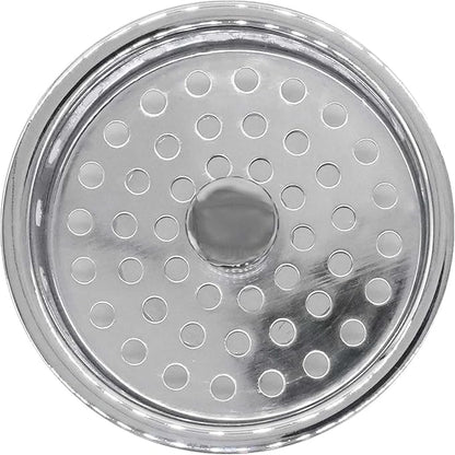 Westbrass A214-26 3-1/2" Post Style Large Kitchen Sink Basket Strainer, Polished Chrome