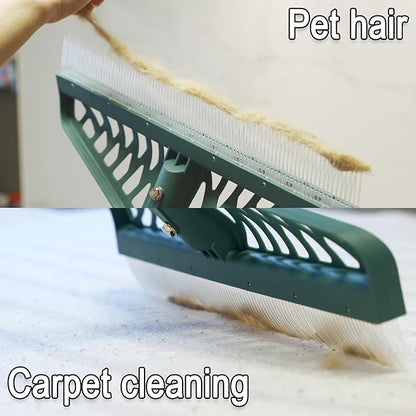 Artificial Turf Rake with Adjustable Steel Handle from 32 to 61 Inch, Durable Artificial Grass Rake, Turf Brush for Cleaning pet Hair, Large Fallen Leaves and Dead Grass from Artificial Turf