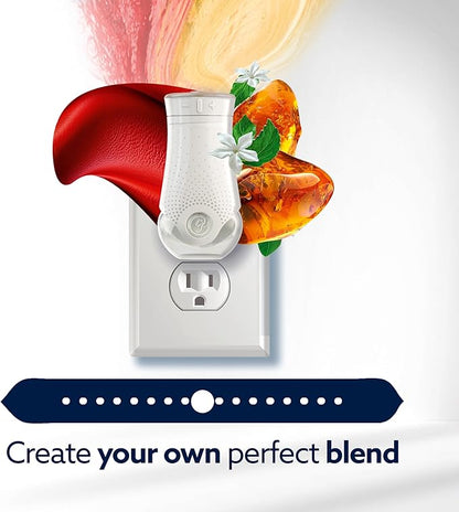 Glade PlugIns Refills with CustomScent Technology, Leather & Golden Amber, 5 Refills