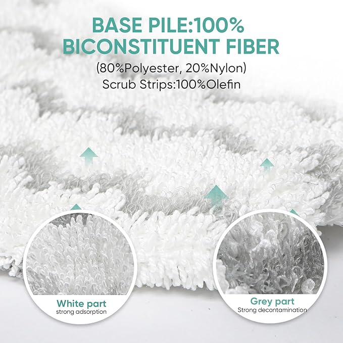 4 Pack 1940 Steam Mop Pads for Bissell PowerFresh Steam Mop 1806 1544 1440 2075A 2685A Series, Model 19402 19404 19408 1940a 1940q 1940t B0006 B0017 Replacement Parts, Microfiber Washable, Reusable