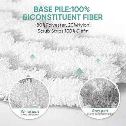 4 Pack 1940 Steam Mop Pads for Bissell PowerFresh Steam Mop 1806 1544 1440 2075A 2685A Series, Model 19402 19404 19408 1940a 1940q 1940t B0006 B0017 Replacement Parts, Microfiber Washable, Reusable