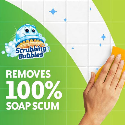 Scrubbing Bubbles Mega Shower Foamer and Disinfectant Aerosol, Rainshower, 20 oz,(Pack of 8)