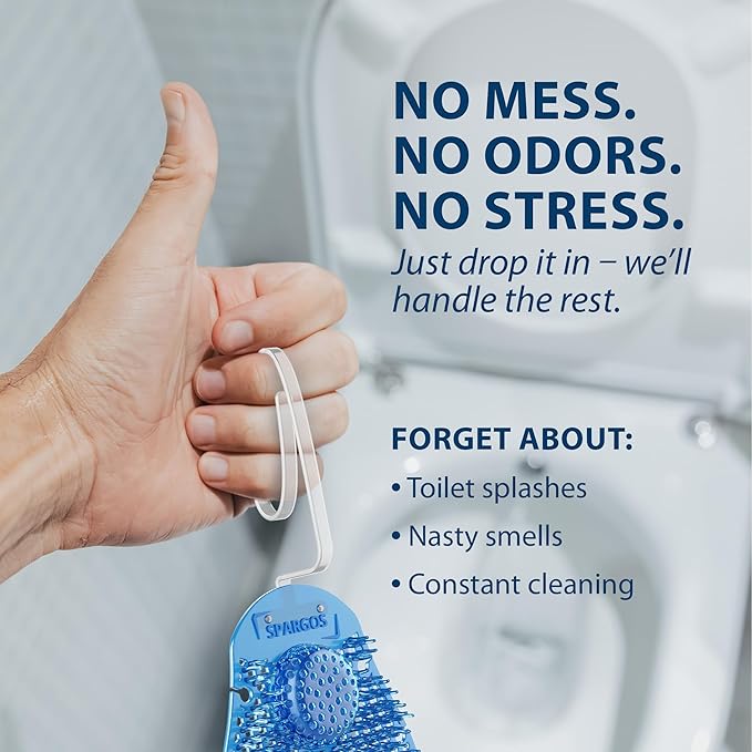 12-Pack Rim Hanger Toilet Bowl Cleaner & Urinal Screen All-in-One | Ocean Breeze Splash Guard | Each Lasts 7 Days (5-Month Supply) | Commercial & Home Deodorizer | Gloves Included