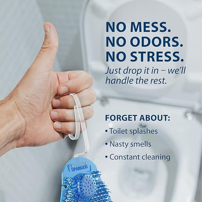 12-Pack Rim Hanger Toilet Bowl Cleaner & Urinal Screen All-in-One | Ocean Breeze Splash Guard | Each Lasts 7 Days (5-Month Supply) | Commercial & Home Deodorizer | Gloves Included