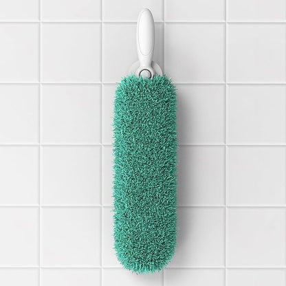 Microfiber Duster with Handle and Washable Duster Head, Dusters for Cleaning,Green, Reusable Cleaning Tool,2PCS