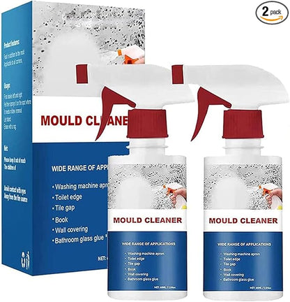 AUJ 2PCS Mould Cleaner Spray,Mould Cleaner Foam Spray,Powerful Multi-purpose Foam Cleaner,Spray Cleaner For Household Kitchen,Bathroom,Wall,Ceiling Stains Cleaner