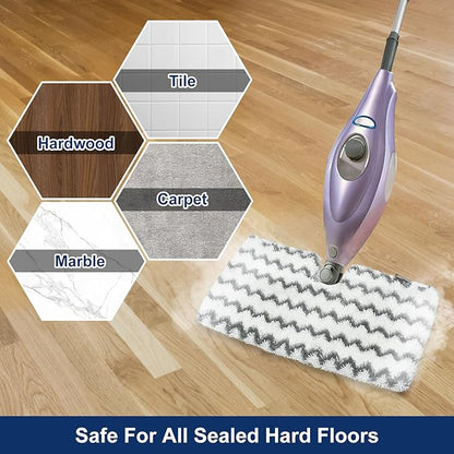3 Pack Steam Mop Replacement Pads for Shark Steam Mops S3500 Series S3501 S3601 S3550 S3901 SE450 S3801CO S3601D S2901 S2902 Shark Steam Pocket Mop, Reusable Heavy Scrub Steam Mop Pads to Floor Clean