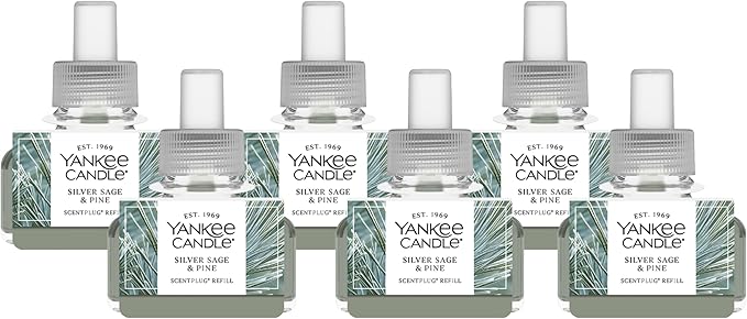 Yankee Candle Silver Sage & Pine ScentPlug Refills (Pack of 6)