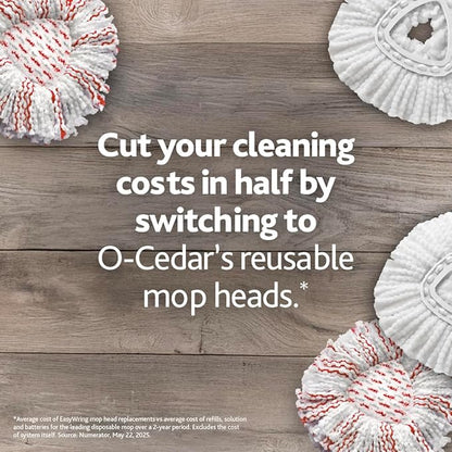 O-Cedar EasyWring Spin Mop Microfiber Refill, White Packaging May Vary