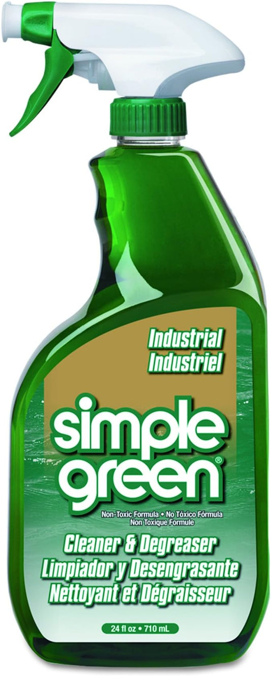 Simple Green Industrial Cleaner And Degreaser, Concentrated, 24 Oz Spray Bottle, 12/carton