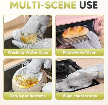 Multipurpose Dishwashing Wire Gloves, 2026 New Steel Wire Cleaning Kitchen Gloves with PVC Lining, No Fray Durable Design