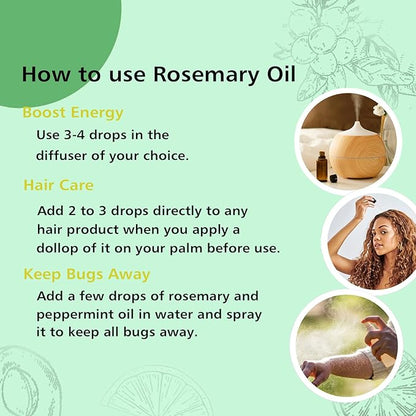 GM Gumili Rosemary Essential Oil, 30ml - Pure, Undiluted Rosemary Oil for Aromatherapy