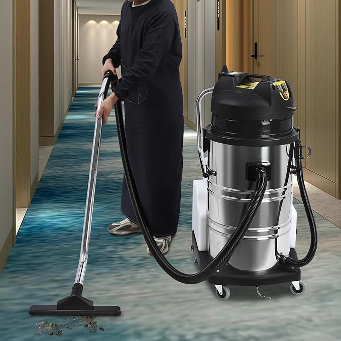 Commercial Carpet Cleaning Machine, 2110W 110V 80L/11Gal Professional Commercial 3 in 1 Carpet Spraying Floor Brush Cleaner Extractor Vacuum Washing Machine Portable Carpet Cleaner