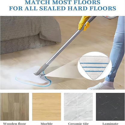 4 Pack Reusable Mop Pads Compatible with True & Tidy STM-500, STM-700 Steam Mops, Refills for Turonic ST3 Steam Mop Microfiber Washable Pads, Cloths for Floor Cleaning, Scrubbing and Floor Caring