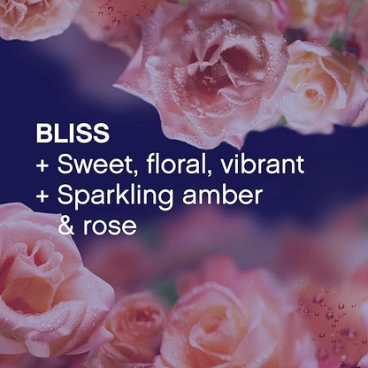 Downy Infusions Fabric Softener Dryer Sheets, Bliss, Sparkling Amber & Rose, 105 Sheets (Pack of 1)