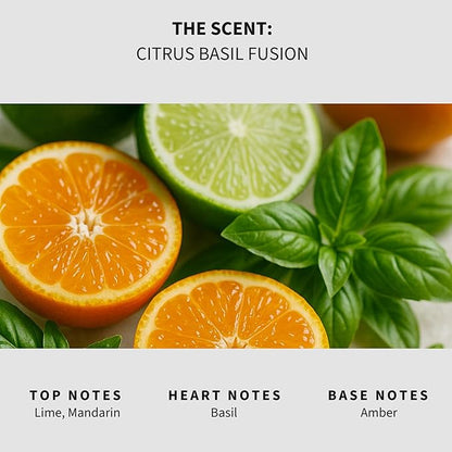 Lapew Citrus Basil Scented Mop Soap - Luxury Floor Cleaner Concentrate for Mopping Tile, Laminate, Vinyl & Hardwood | Streak-Free, Low-Foam | 36 oz