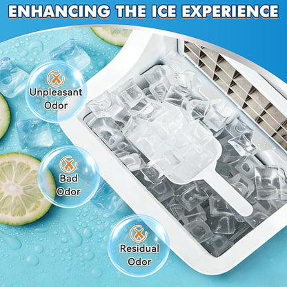 Ice Machine Cleaner Tablet, 36 Pack Ice Maker Cleaner for Crystal Clear Ice, Ice Machine Descaler Tablet for Most Countertop, Portable and Commercial Ice Machine,Remove Hard Water and Mineral Buildup