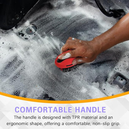 Carpet and Upholstery Cleaning Brush, Household Hard Bristle Brush, Car Plastic Gap Cleaning Brush, Universal Auto Detailing Brush for Car Interior Seat, Clothes and Sofa Cleaning