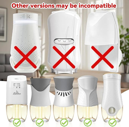 Plug In Air Freshener Refills - Cotton Scent, Wall Plug In Refills, Home Fragrance, 6 Pack (3.96 Fl Oz), Compatible with Air Wick & Glade, Not Include Glade Plus, for Bathroom, Bedroom, Office