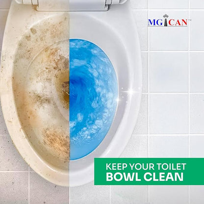MGICAN Patented Automatic Toilet Bowl Cleaner System (ATCS) 1700+ Flushes - Non Toxic Toilet Bowl Cleaners for Hard Water Stains - UL-Certified Toilet Cleaner 1 Year Supply (1 Pack)