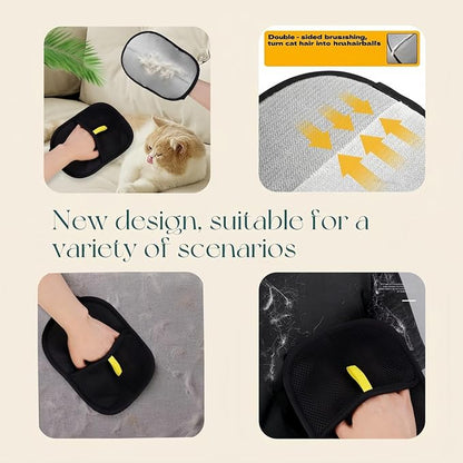 2025 New Pet Hair Removal Glove,pet Hair Remover mitt，for Couch, Furniture, Carpet, Car Seat -Electrostatic Reusable Gloves | Fast Cleaning, for Cat & Dogs (2pcs)