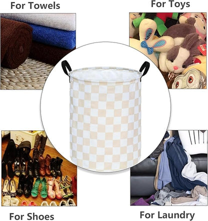 Girls Laundry Basket Cute Kids Hamper Room Decor Storage Basket,Toy Box Canvas Collapsible Organizer Bins for Home/Dorm/Kitchen/Pet/Office/Closet/Shelf/Gift Baskets