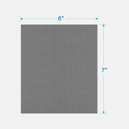 HOMEXCEL Swedish Dishcloths for Kitchen 10 Pack, Sponge Dish Cloth for Counters & Washing Dishes, Reusable and Absorbent Paper Towels, Grey