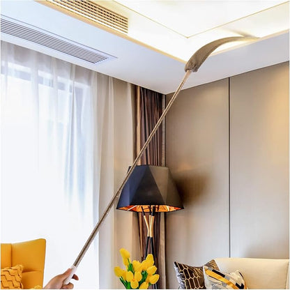 Retractable Gap Dust Cleaner, Microfiber Hand Duster Cleaning Tools, with 2 Washable Dusting Cloths and Long Handle Retractable Duster Brush for Under Fridge & Appliances Duster