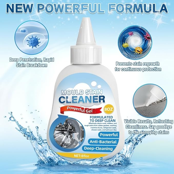 Home Remover Gel,8 Fl Oz Washing Machine Cleaner for Grout Caulk, Bathroom, Shower, Bathtub, Refrigerator Cleaning Solution, Front Load Washer Gasket, Grout Cleaner