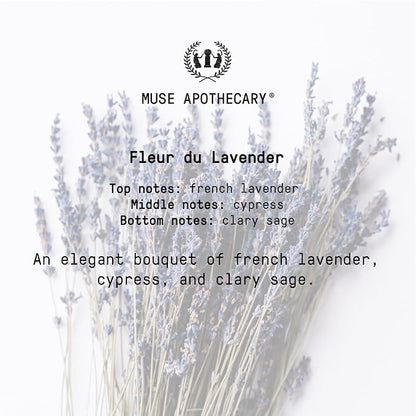 Muse Apothecary Pillow Ritual - Aromatic, Calming and Relaxing Pillow Mist, Linen and Fabric Spray - Infused with Natural Aromatherapy Essential Oils - 4 oz, Fleur du Lavender