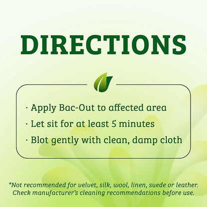 Biokleen Bac-Out Enzyme Cleaner Spray and Stain & Odor Remover for Pet Stains, Laundry, Diapers, Wine, Carpets, & More, Eco-Friendly, Non-Toxic, Lime Scent, 32 Ounces (Pack of 2)