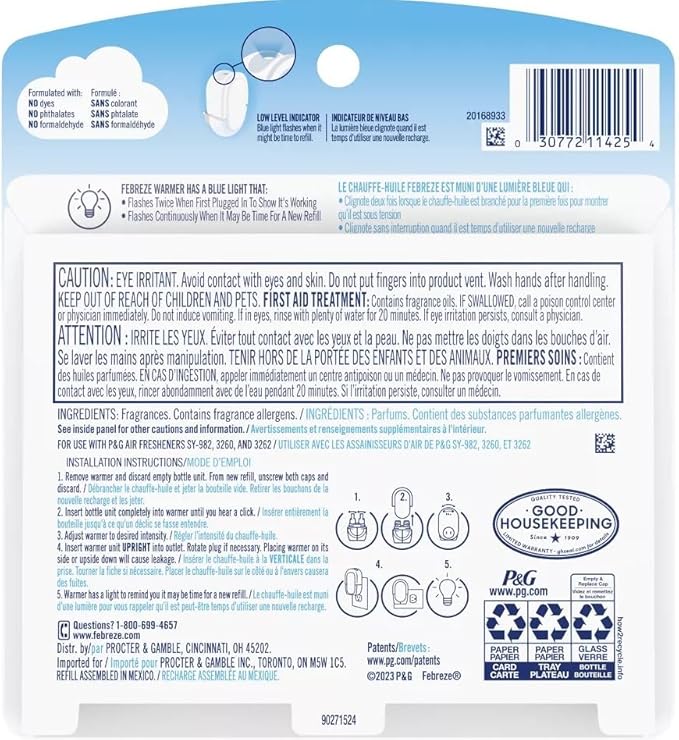 Febreze Plug with Fade Defy Technology Air Freshener - New Limited Edition - (2) of 0.87 fl oz Refills (Sweet Watermelon Vine)