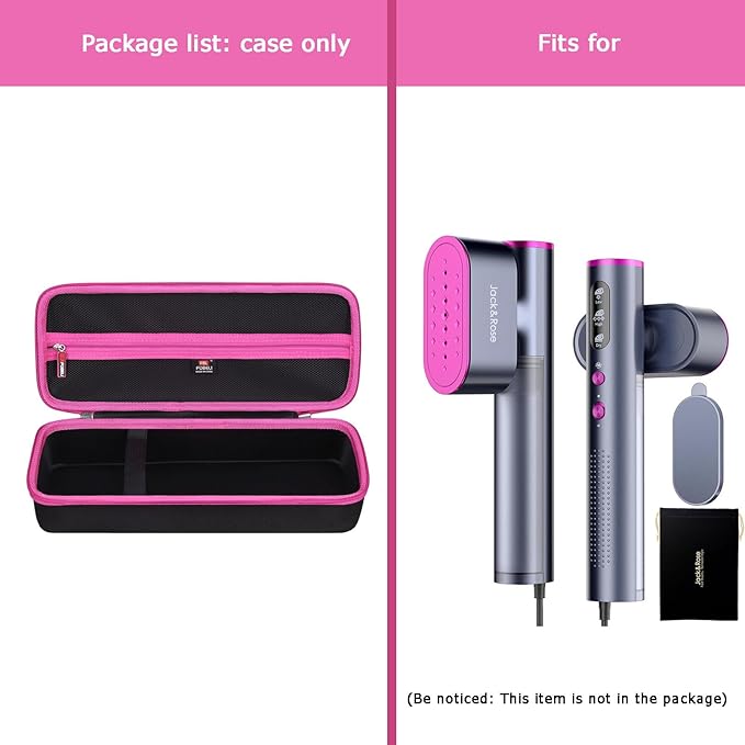FBLFOBELI Hard Steamer Case Compatible with Jack & Rose/for Ilake/for FEPPO/for Nesugar/for Kssvzz Travel Steamer, Portable Garment Steamers Handheld Iron Carrying Storage Organizer
