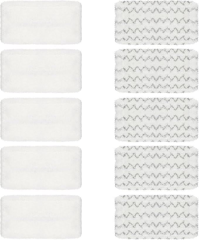 10 Pack Steam Mop Pads Compatible for Bissell Symphony 1252 1543A 1132A 1530 Vacuum and Steam Mop, Bissell 2747A Replacement Pads, Bissel Symphony Pet Mop Pads, Microfiber Washable & Reusable