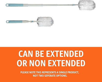 Amazon Basics 360° Heavy Duty Duster Kit Extendable, including 1 Extendable Handle and 6 Plumes Refills