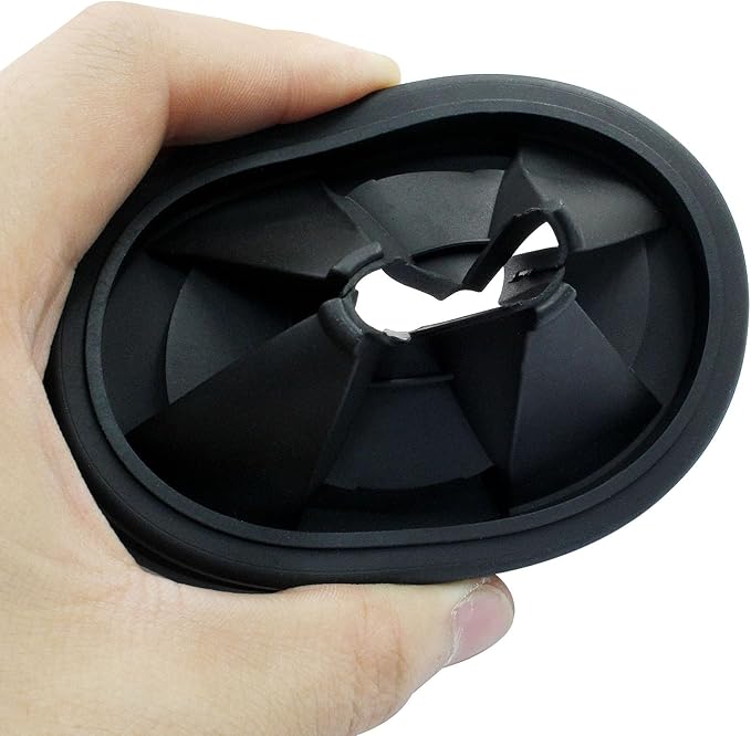 3 3/8" Garbage Disposal Splash Guard, 2Pcs Quiet Garbage Disposal Rubber Drain Insert, Garbage Disposal Parts, Removable Sink Baffles QCB-AM Compatible with Insinkerator Garbage Disposal Parts