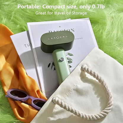 Nexdoo G6 Steamer for Clothes Portable 2-in-1 Travel Steamer Iron for Clothes, Just 0.7lbs Lightly, 10 Minutes of Continuous Steam, 900W Light Steamer for travel and home (green)
