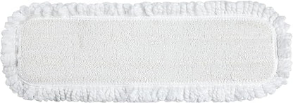 Quick Shine Clean + Dust Pad | Thick White Microfiber Pad Ideal for Dry Dusting and Floor Cleaning | Reusble, Washable & Safe for All Hard Surface Floors