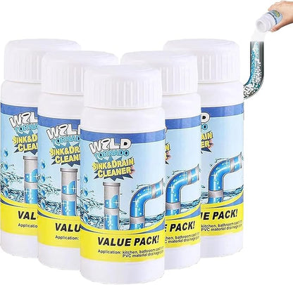 Sink Drain Cleaner, 2025 New Sink and Drains Cleaner, Multi-functional Sink and Drains Cleaner Powder Cleaning, Drain Cleaner Foam Cleaner, Powerful Pipe Dredging Agent for Home Kitchen Toilet (5pcs)