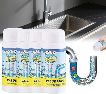 Sink and Drain Cleaner, Garbage Disposal Cleaner, 2025 Upgrade Sink Drain Cleaner, Powerful Pipe Dredging Agent for Kitchen Toilet (4PCS)