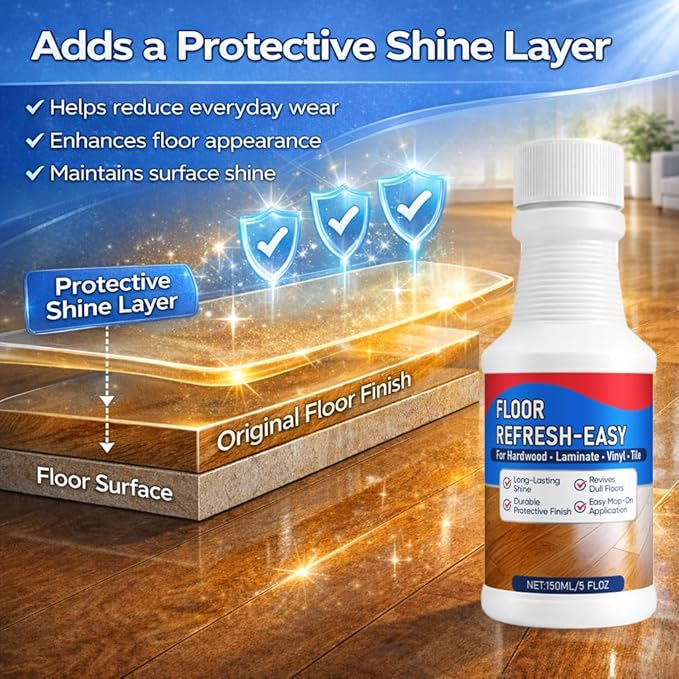 Floorevive Floor Restore for Wood Floors, Floorrevive Restorer, Revitalize, Protect, Shine Wood, Restore a Finish for wood, Quick-Drying Protective Finish 5 Fl Oz