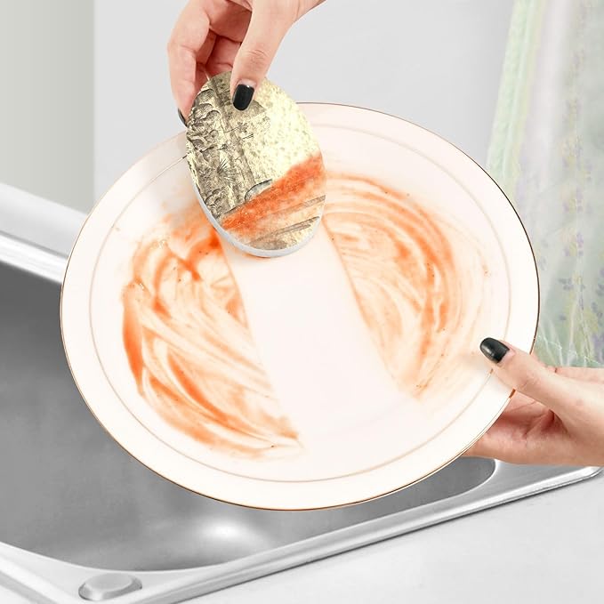 Desert Cactus Kitchen Scrub Sponges, Pop-up Kitchen Cleaning Sponges Reusable Dish Washing Sponges for Bathroom Household Cleaning 3 Pack - Non Scratch Scrubber