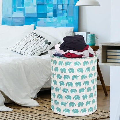 Collapsible Laundry Basket in Bedroom Waterproof Laundry Hamper in Bathroom Large Laundry Bag in College Dormitory Cloakroom Livingroom Nursery Organizer Toy Bin