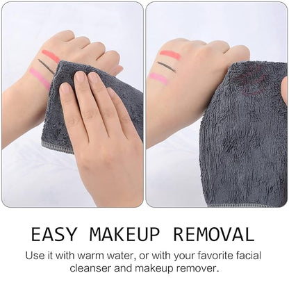 SINLAND Microfiber Facial Cloths Fast Drying Washcloth 12inch x 12inch (6pack, Blue+Navy Blue+Grey)